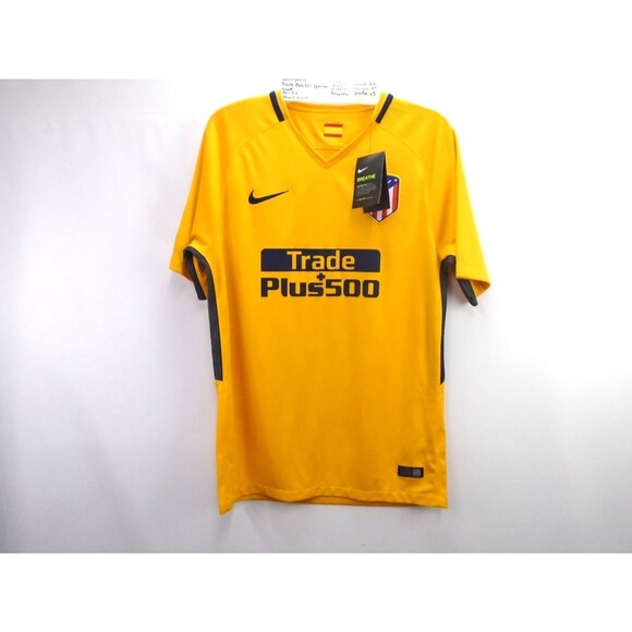 Nike Other - BNWT Nike Atletico Madrid 2017 18 Away Football Shirt La Liga Jersey Yellow Sz M